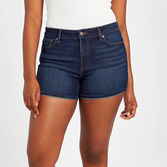LOFT Classic Blue Denim Shorts - Picture 1 of 5